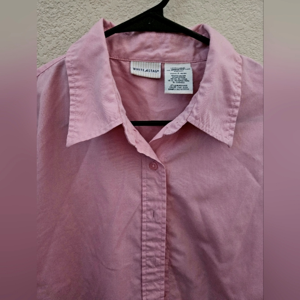 women's size large pink long sleeve top